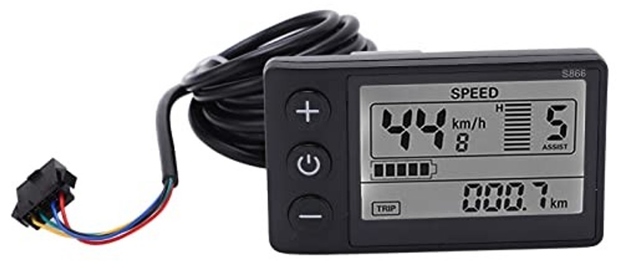 OmGoods - Dailygoody - Lcd-scherm Elektrische Fietsen - Waterdichte Fietscomputer - Eenvoudige installatie - Geschikt voor 24V 36V 48V - Fietscomputer voor E-bi...