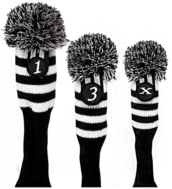 OmGoods - Dailygoody - Golfclub hoofdhoezen - 3-delige set - Bescherming voor Driver en Fairway - Elegante uitstraling - Duurzaam en praktisch - Geschikt voor e van Omgoods — afbeelding 5