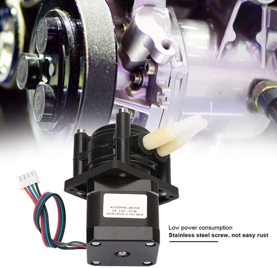 Shopcentral - Hose Pump - Dosingpomp - Stapsgewijze motor - Zwart - Laboratorium - 400 ml/min - Geschikt voor diverse toepassingen - Compact model van Merkloos — afbeelding 3