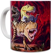 Dino Rex Collage Red - Mok 440ml 440