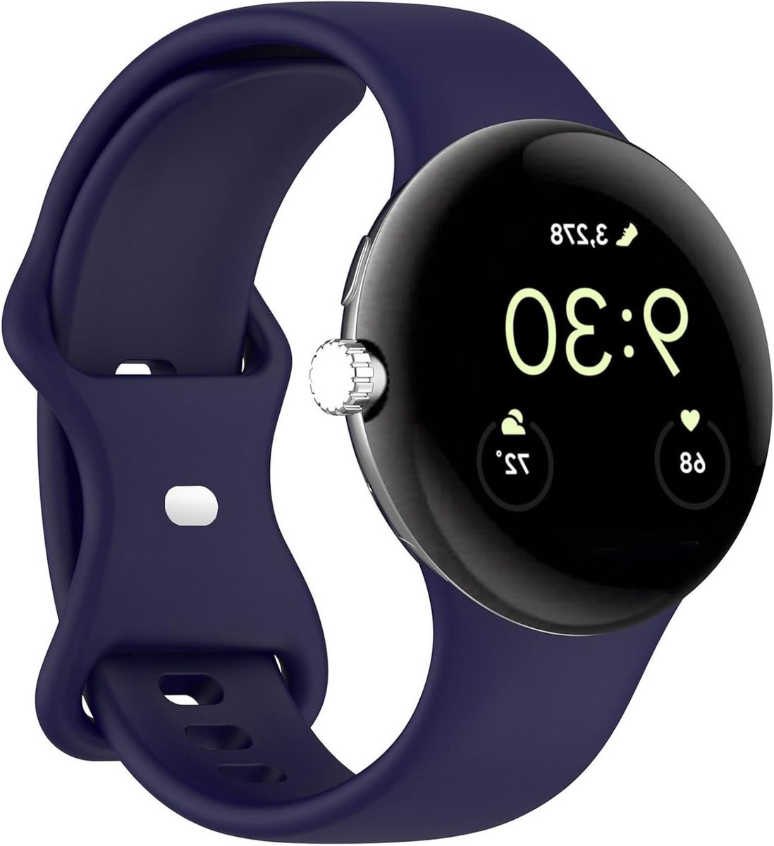 Sportieve Siliconen Vervangarmband voor Google Pixel Watch 3 en Watch 4 - Comfortabele en Duurzame Horlogeband voor Actieve Gebruikers