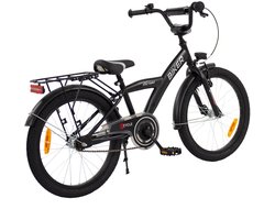 2Cycle Biker-Cargo kinderfiets 18 inch (5 tot 7 jaar) voor jongens zwart