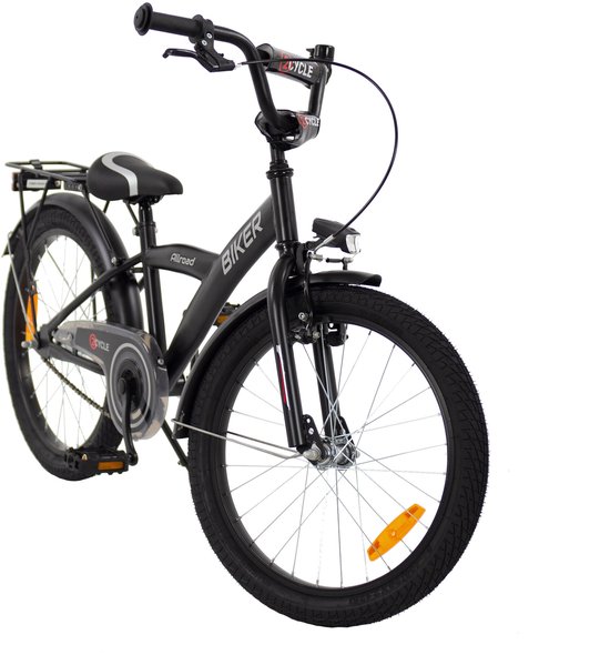 2Cycle Biker-Cargo kinderfiets 18 inch (5 tot 7 jaar) voor jongens zwart van 2Cycle — afbeelding 4
