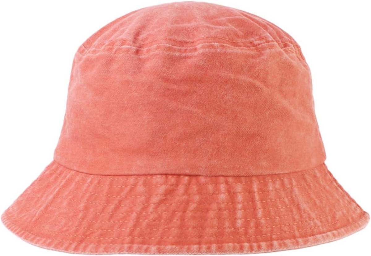 Vissershoed Kinderen - Omkeerbare Cap - Zon Bescherming - Dubbelzijdig Draagbaar - 55 cm - Blauw