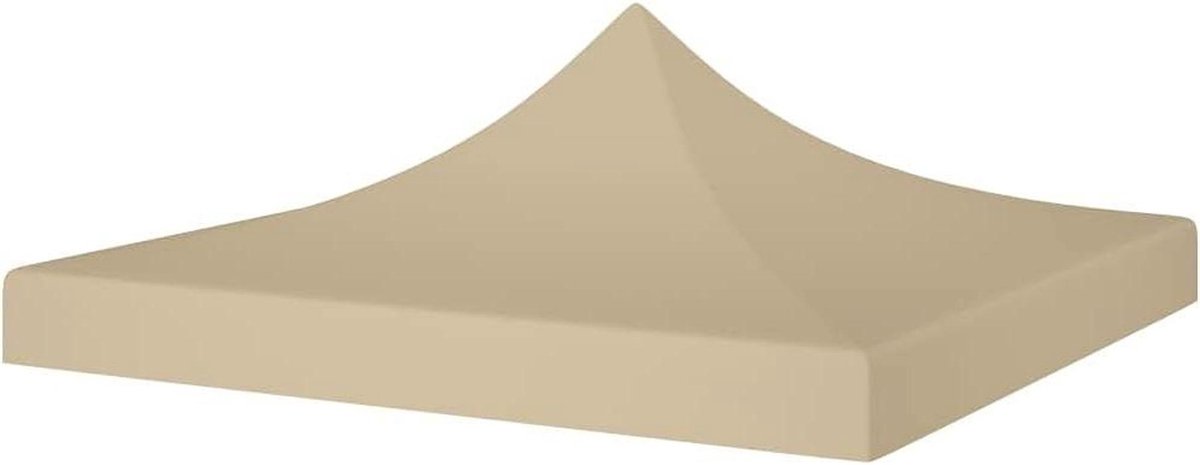 Feesttent Dak - Tentzeil Gazebo - Buitenfeest Beschermen - UV Weerbestendig - 2x2 meter - Beige
