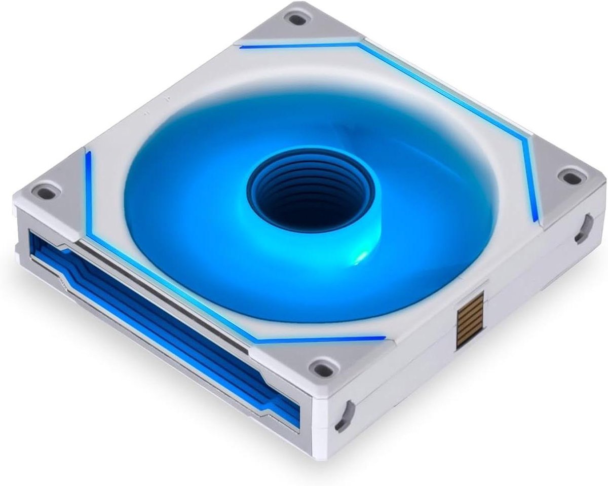 PC Ventilator - Computer Fan Koeler - PC Koeling - Oneindigheidsspiegel Effect - 120 mm - Wit