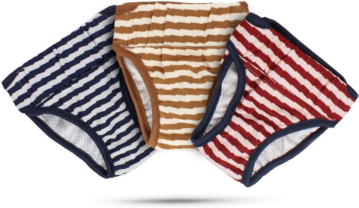 Oneay Hondenluiers / Loopsheidsbroekjes (3-pack, maat M) — Wasbaar & Herbruikbaar — Ontworpen voor teefjes, opwindingsincontinentie en urine-incontinentie — Huisdierkleding