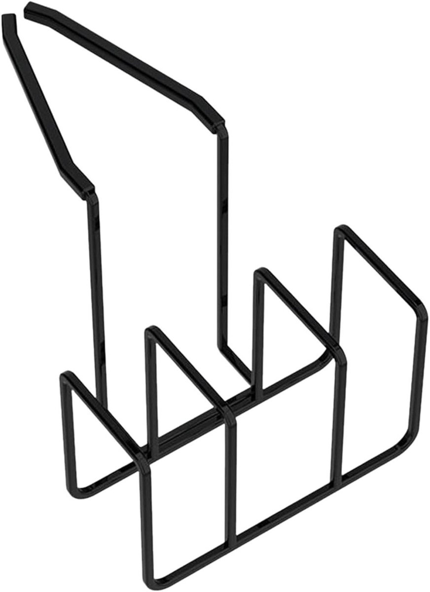 Sponshouder - Keuken Organizer - Spoelbak Opbergen - Antislip Ontwerp - 16 cm Hoog - Zwart