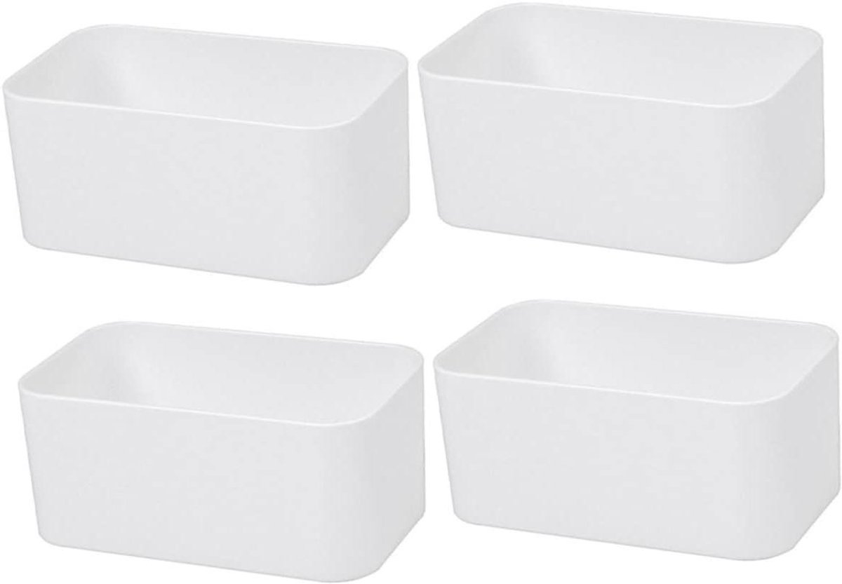 Wand Opbergdoos - Opberger Houder - Kleine Spullen Opbergen - Zelfklevend - 14x8x6cm - Wit