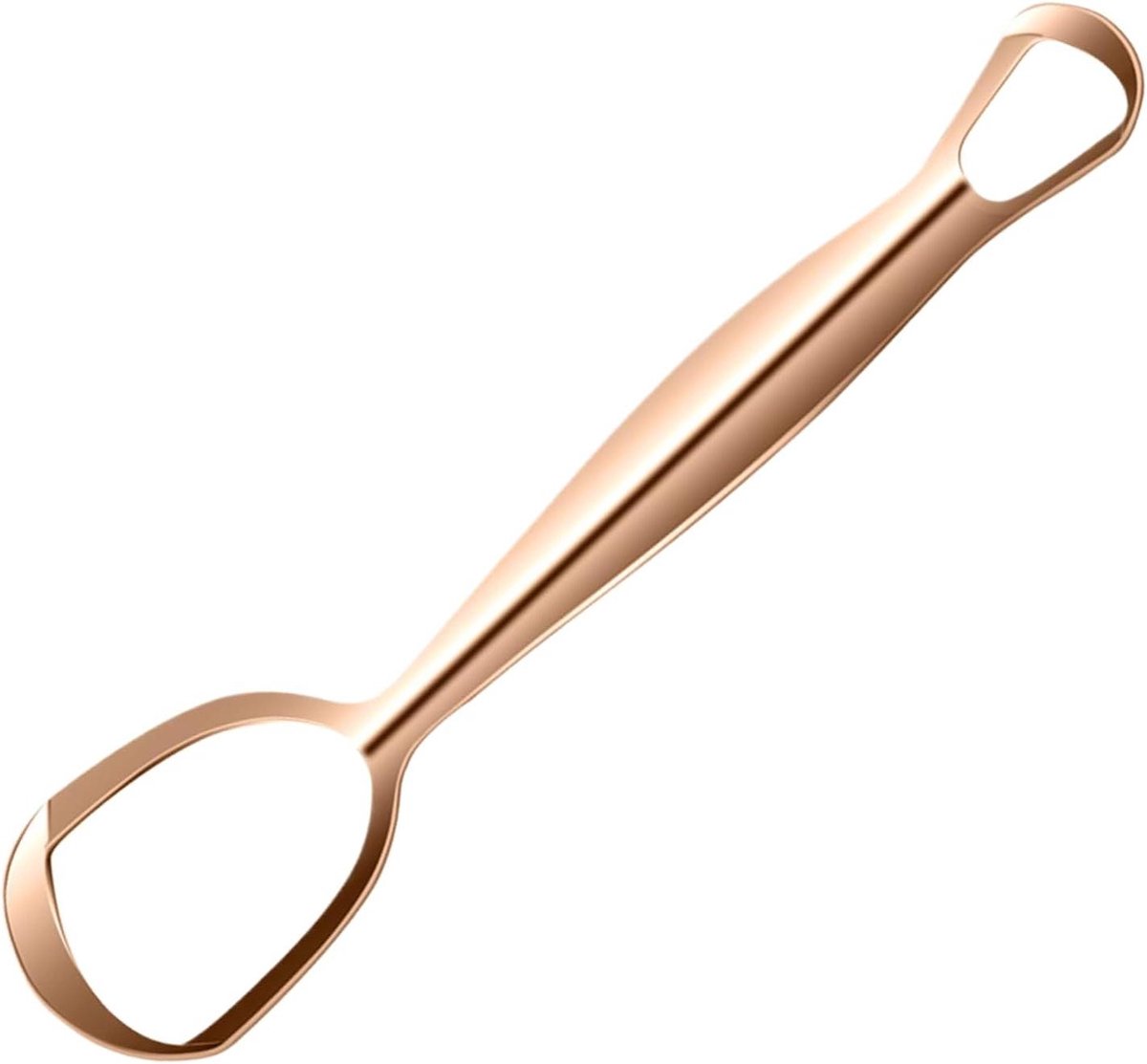 Tongreiniger Roestvrij Staal - Tongschraper Mondhygiëne - Frisse Adem - Waaier Design - 15.5 cm Lengte - Metaal