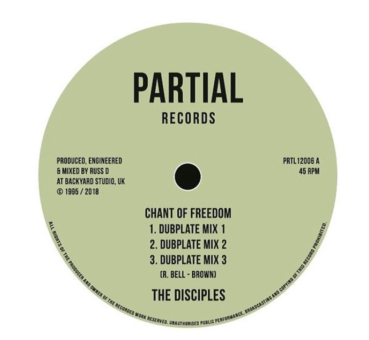 The Disciples - Chant Of Freedom / Armageddon (12" Single)