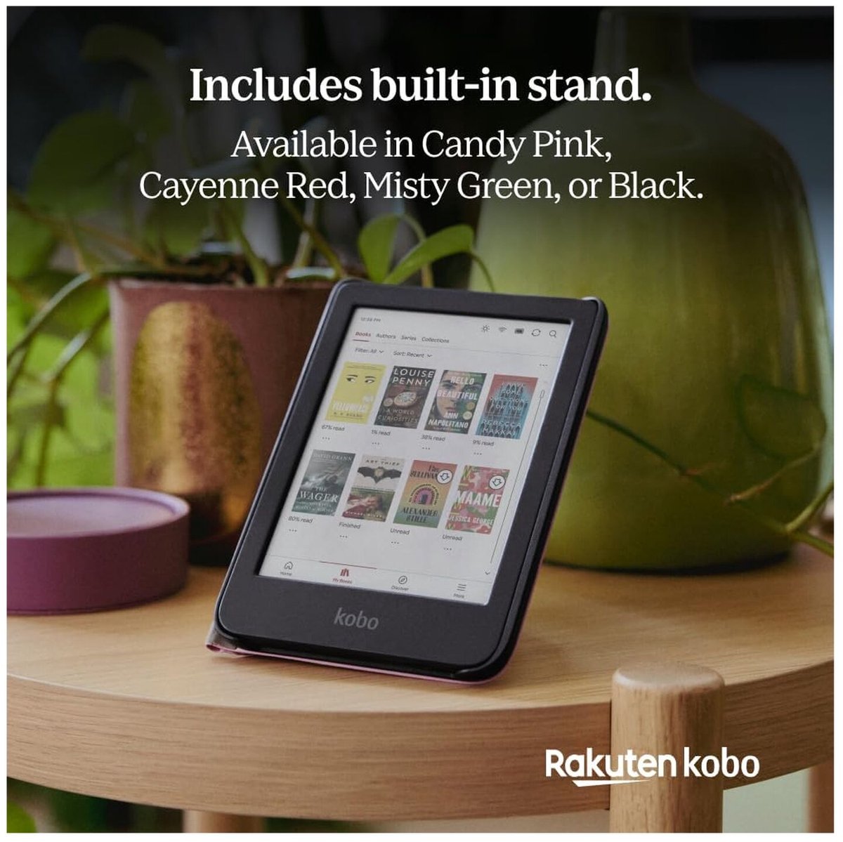 Kobo Clara Colour / BW Hoes voor eReader - SleepCover - Blauw - Ingebouwde standaard – foto 6