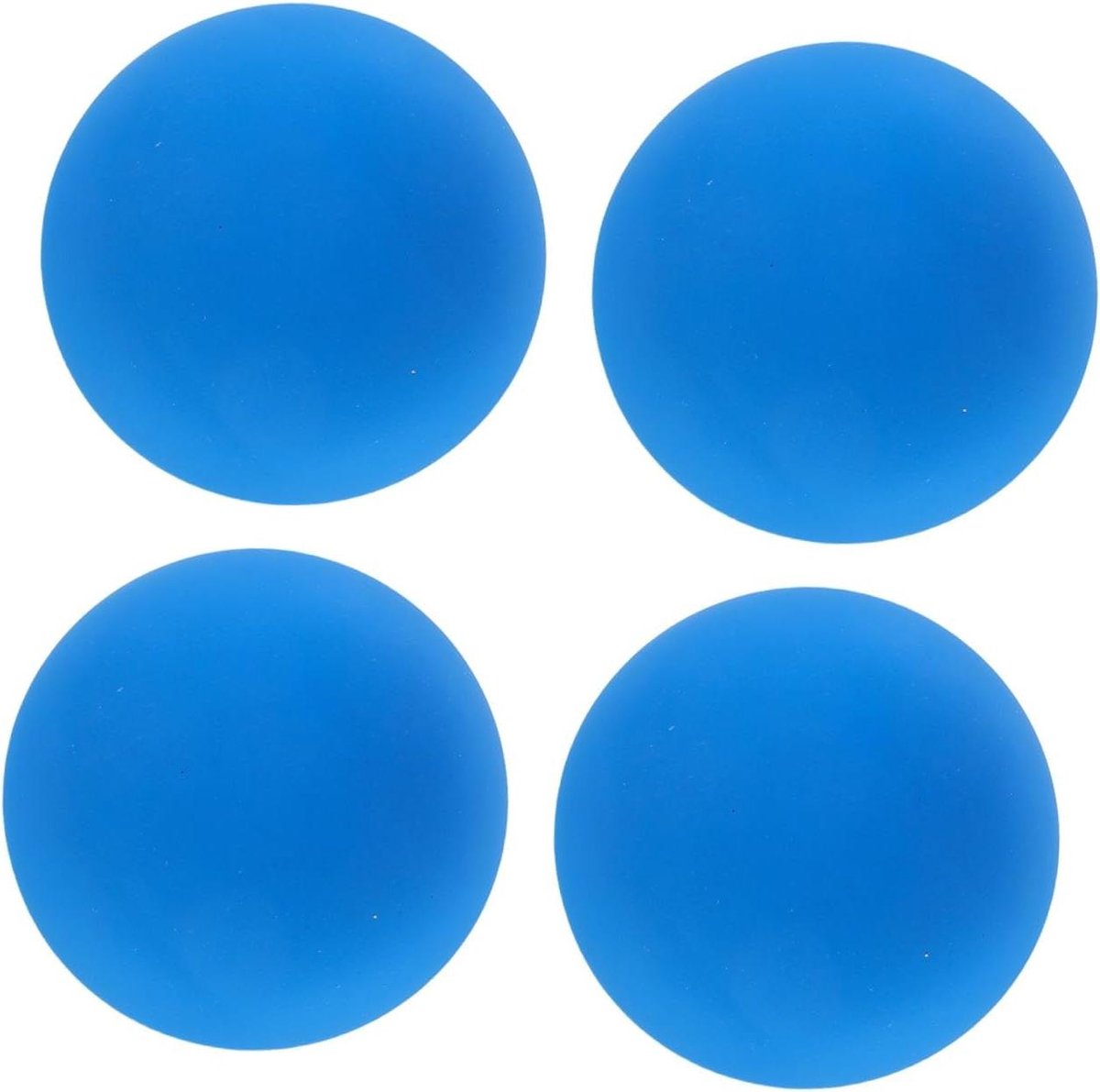 Rubberen Squash Ballen - Reactieballen Trainingsballen - Vaardigheidstraining Sport - Hoge Stuiter Elastisch - Set van 4 - Blauw