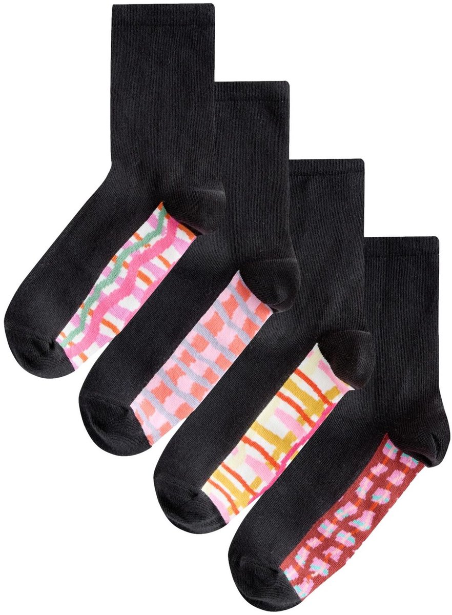 Next - Dames - Set van 4 paar enkelsokken - Roze