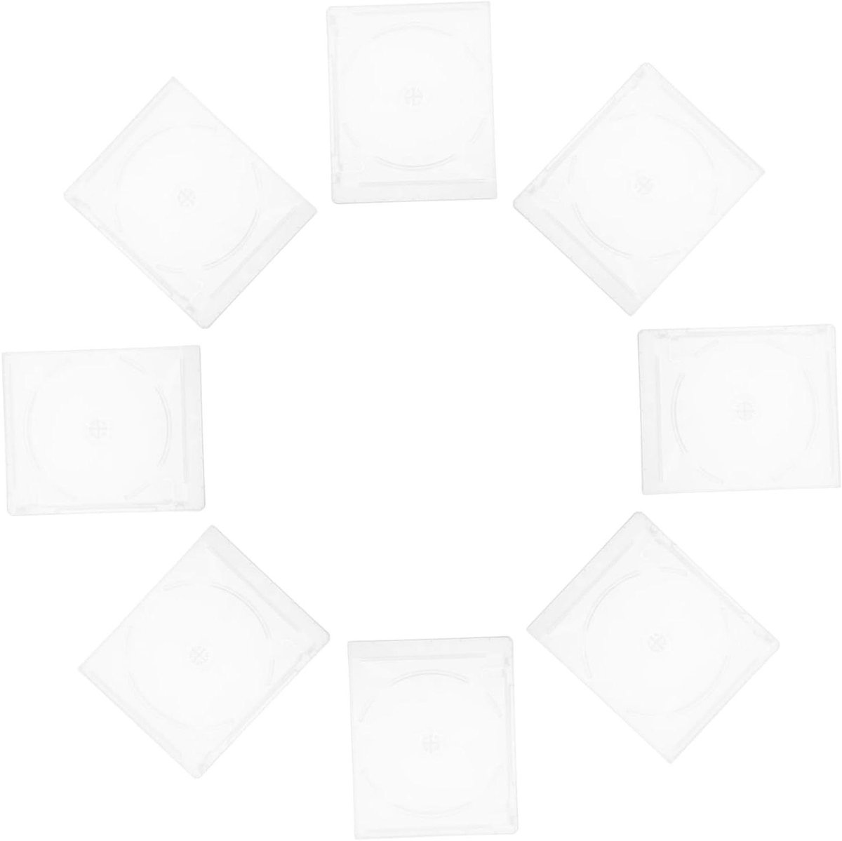 CD Hoezen - DVD Opbergers - Disc Organisatie - Dubbelzijdig - 8 Stuks - Transparant