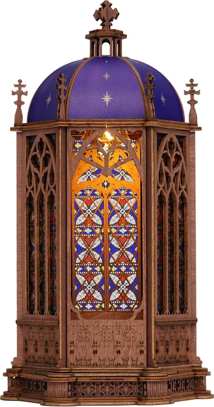Robotime Starry Dome Cathedral - Rolife Rose Window Cathedral Series - TGA02 - Kerk - Kathedraal - Bouwpakket - Knutselen