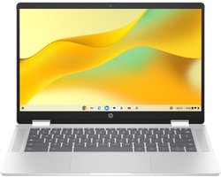 HP Chromebook x360 14b-cd0128ndx Intel® N N200 35,6 cm (14") Touchscreen Full HD 8 GB LPDDR5-SDRAM Wi-Fi 6 (802.11ax) ChromeOS Zilver