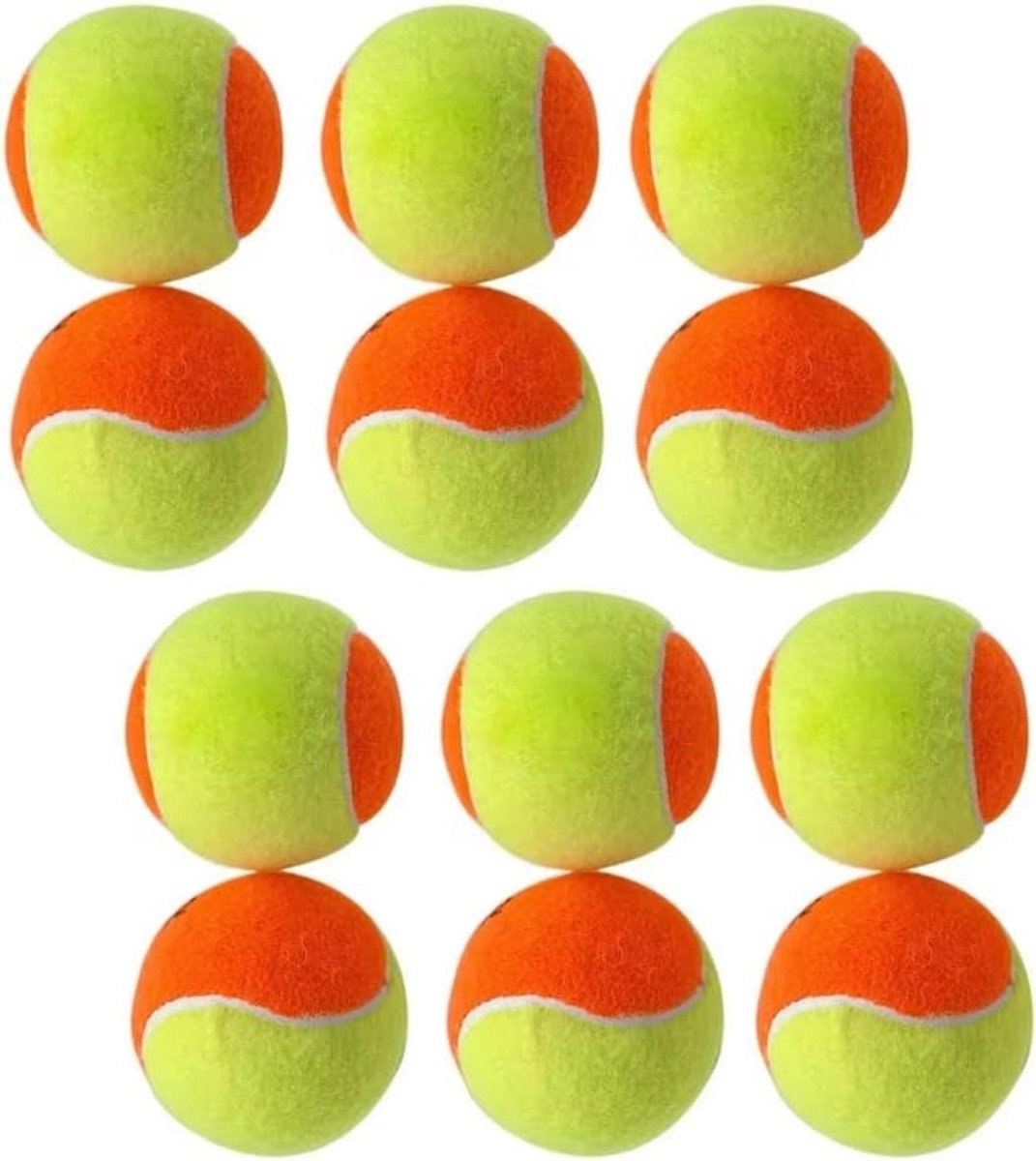Tennis Ballen - Sport Ballen - Sport Training - Duurzaam Rubber - 12 Stuks - Geel