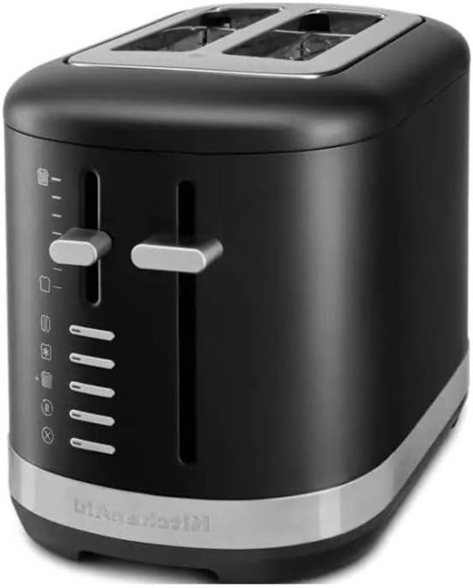 Broodrooster - Tosti Apparaat - Ontbijt Maken - 1100 Watt Vermogen - 2 Snede - Zwart