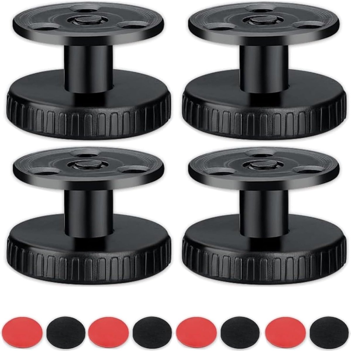 Verstelbare meubelpoten set van 4, hoogte 27-40 mm, met 3M tape en antislip pads voor bedden en kasten