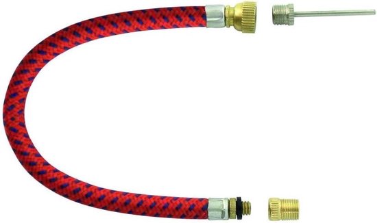 Pomp slang - Fietsaccessoire - Banden Oppompen - Universele Klep - 20 cm - Rood — afbeelding 4