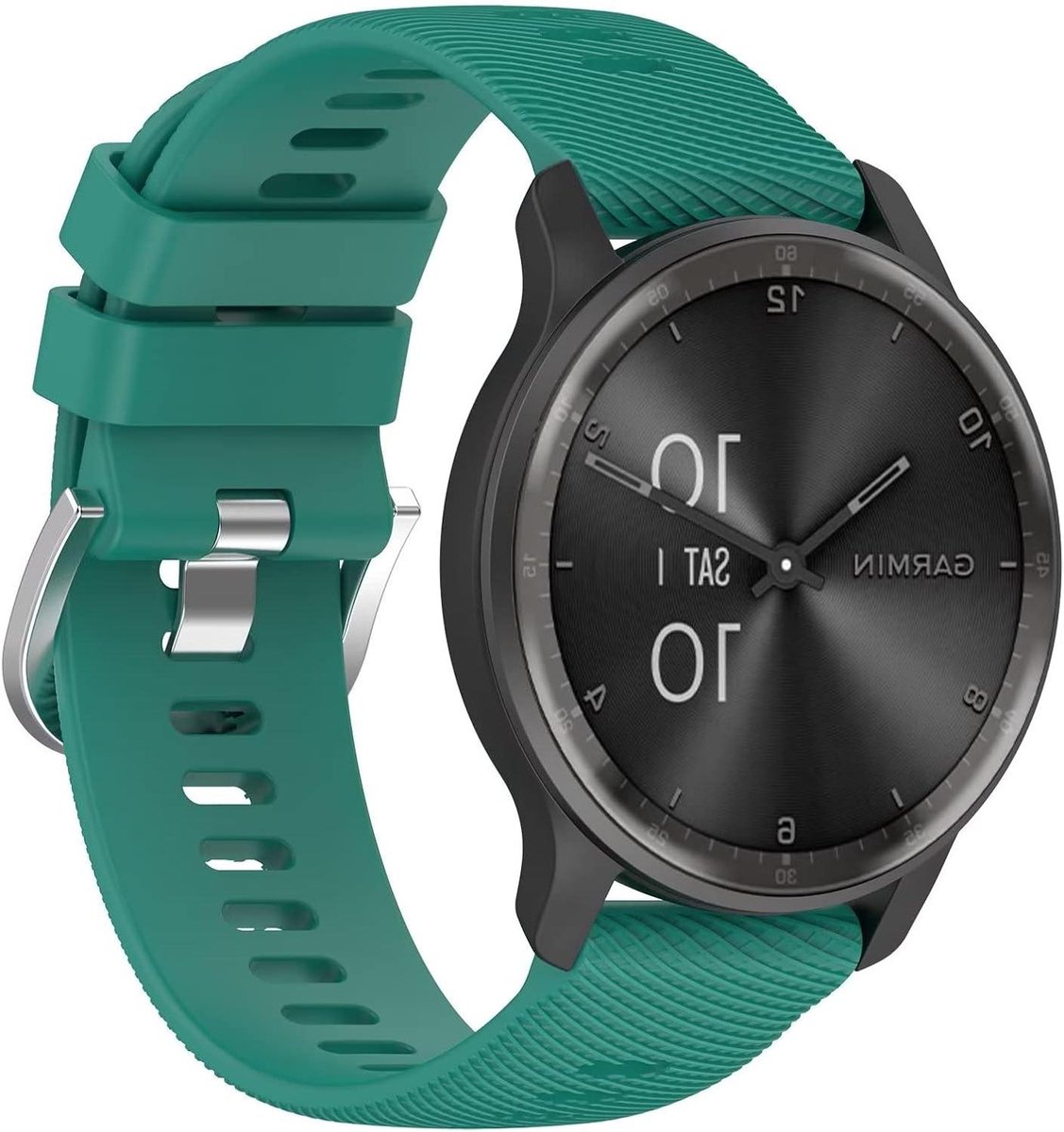 Horlogeband - Polsband - Sporten - Verstelbaar - 20 mm - Zwart