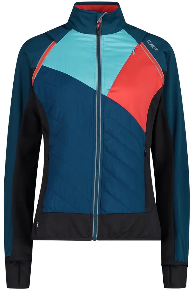 Hybride fleece met afritsbare mouwen voor vrouwen CMP Blauw