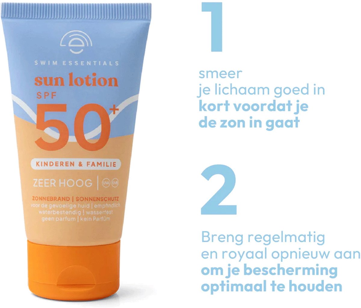 Zonnebrand - Crème - Gevoelig Huid SPF50+ - 50 ml