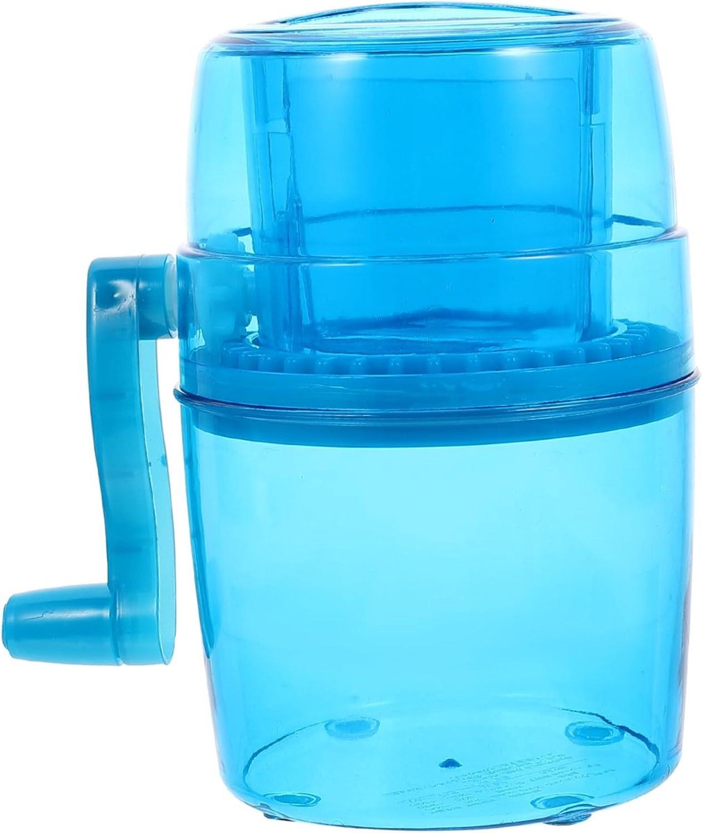 Handijsbreker - IJsvermaler Slushy Maker - Drankjes Maken - Handslinger Bediening - 21 x 20 x 133 cm - Blauw
