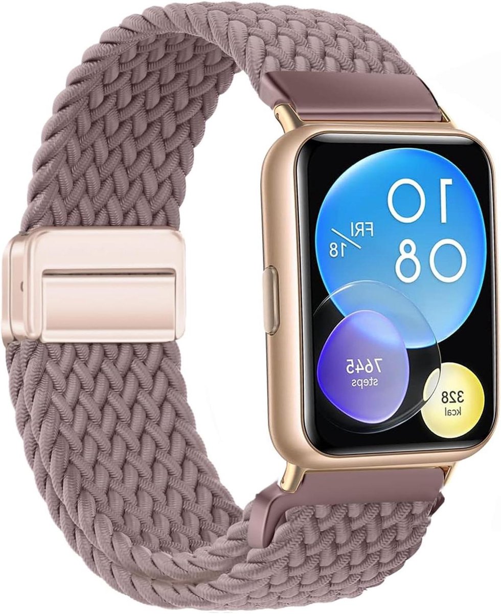 Nylon Gevlochten Band - Elastische Band - Smartwatch Vervangen - Magnetische Gesp - Niet Gespecificeerd - Niet Gespecificeerd
