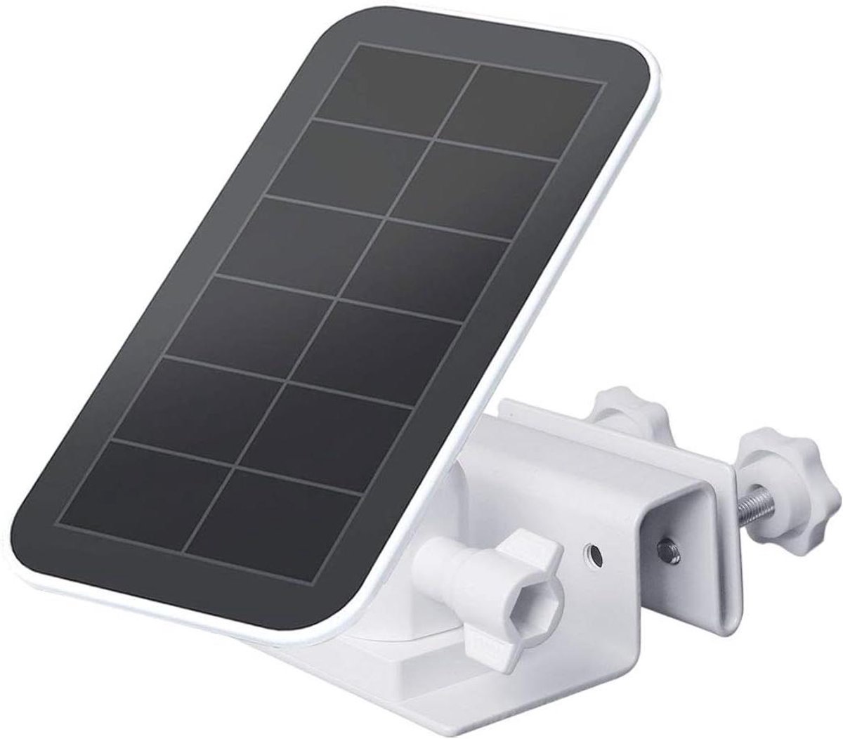 Gootbeugel voor Solar Panel - Paneelhouder Camera - Maximale Zonlicht Vangen - Boorvrije Installatie - Tot 1.8 cm - Wit