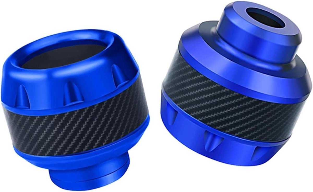 Motorfiets Valbeschermers - Voorvork Sliders - Motor Beschermen - Aluminium Legering - 2 stuks - Blauw