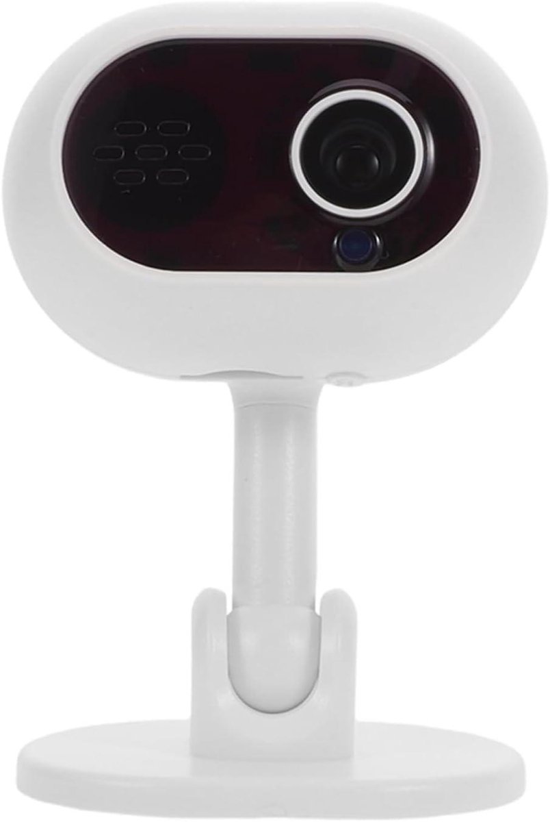 Draadloze Binnen Camera - Babycamera Monitor - Thuisbeveiliging - Draaibare Lens Nachtzicht - 10 x 65 x 6 cm - Wit