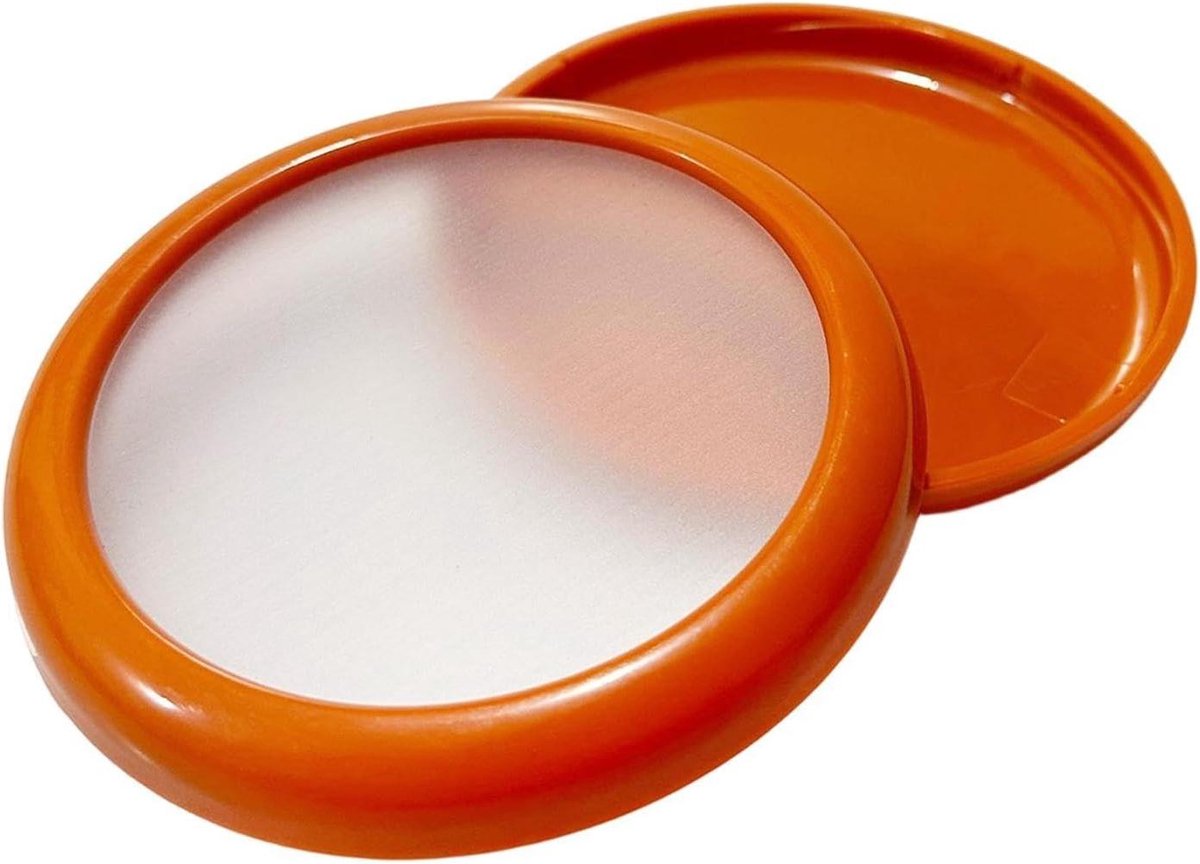 Fruit Bewaardozen - Koelkast Organizers - Voedsel Vers Houden - Lekvrij Siliconen Ontwerp - 17.5x14.5x2.5 cm - Bruin