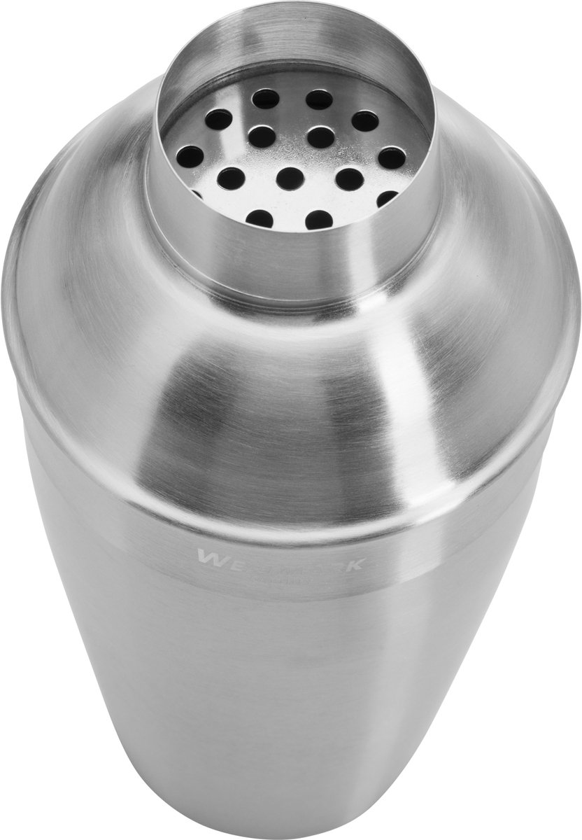 Westmark Cocktailshaker met geïntegreerde zeef en deksel, inhoud: 0,5 liter, roestvrij staal 18/8, zilver/geborsteld, 62812260