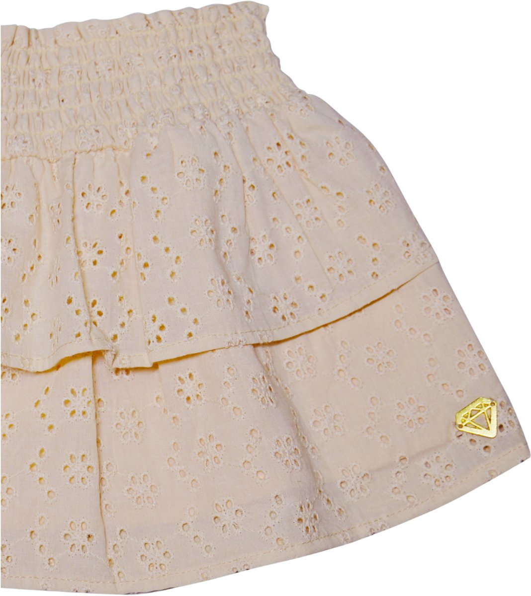 Little Chiq Luxe Baby Rok Zand met Broderie