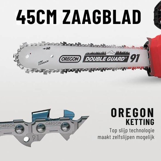 DCK Tools Accu Kettingzaag 58V SET - incl. 1 x 5.0Ah Accu & Snellader - KDCS58181FDK — afbeelding 5