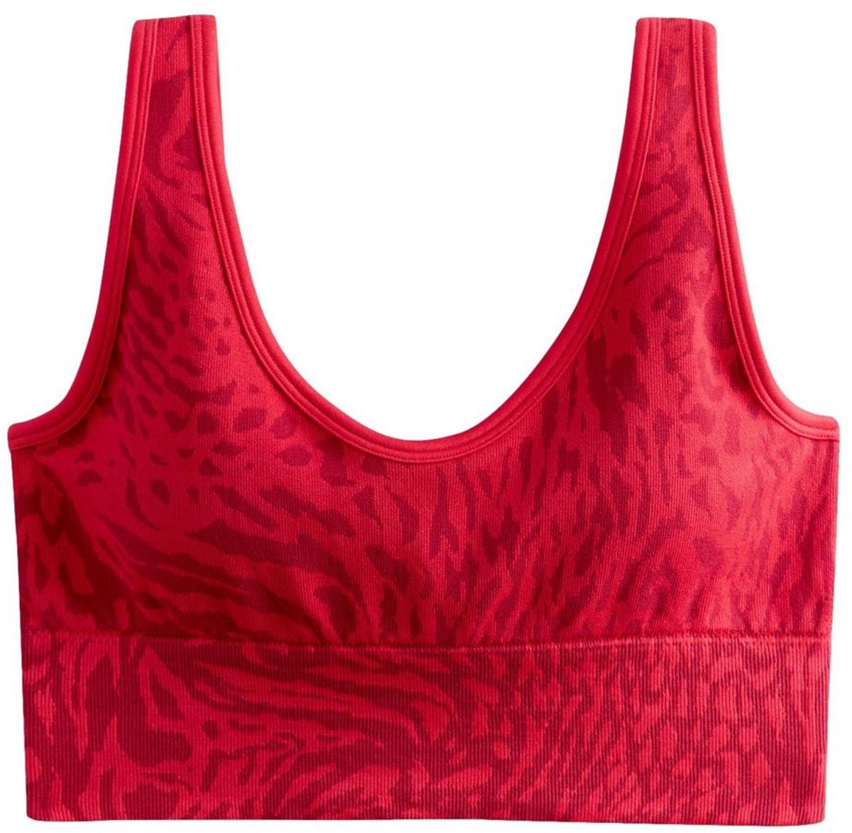 Next Dames - Active naadloze sportbeha - Dierenprint Red Animal Print
