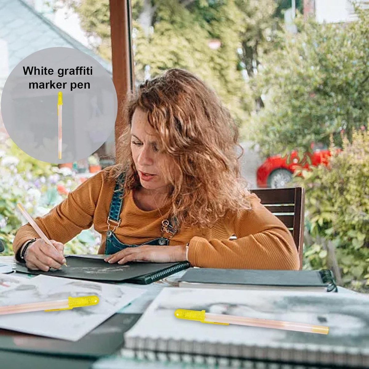 Witte Gelpennen - Lakstiften Fijne Punt - Kunst Projecten - Ondoorzichtige Gelinkt - 1 Stück - Wit