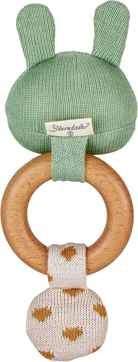 Knuffelbare Grijpende Haas voor Baby's - 0-36 Maanden - 19 x 11 cm van Merkloos — afbeelding 2