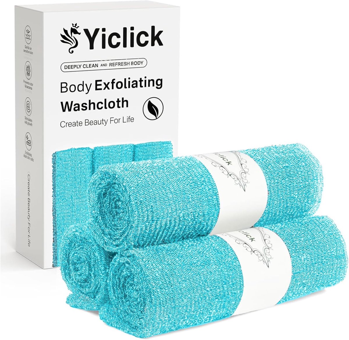 Exfoliërende washandjes voor lichaamsverzorging - 3-pack