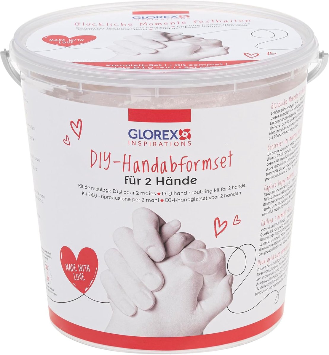 DIY Set voor 3D Handafdrukken in Gips - Cadeau en Souvenir