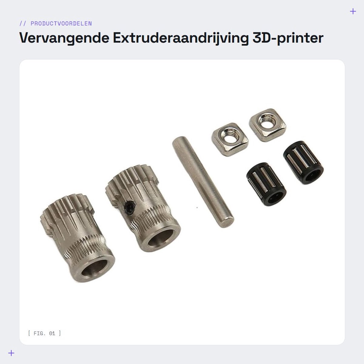 Dailygoods- Extruderaandrijving Dubbele Eenheid - Roestvrij Staal - Versnellingsbakken - Tandwielen - Lagers - Hoogwaardige Grip - Extruder