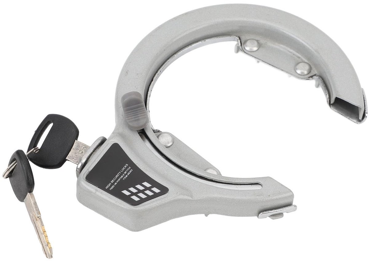 Dailygoods- Fietsslot Diefstalpreventie - Hoefijzerslot - Vouwslot - Aluminiumlegering - Duurzaam - Geschikt voor verschillende fietsen - Fietsbeveiliging
