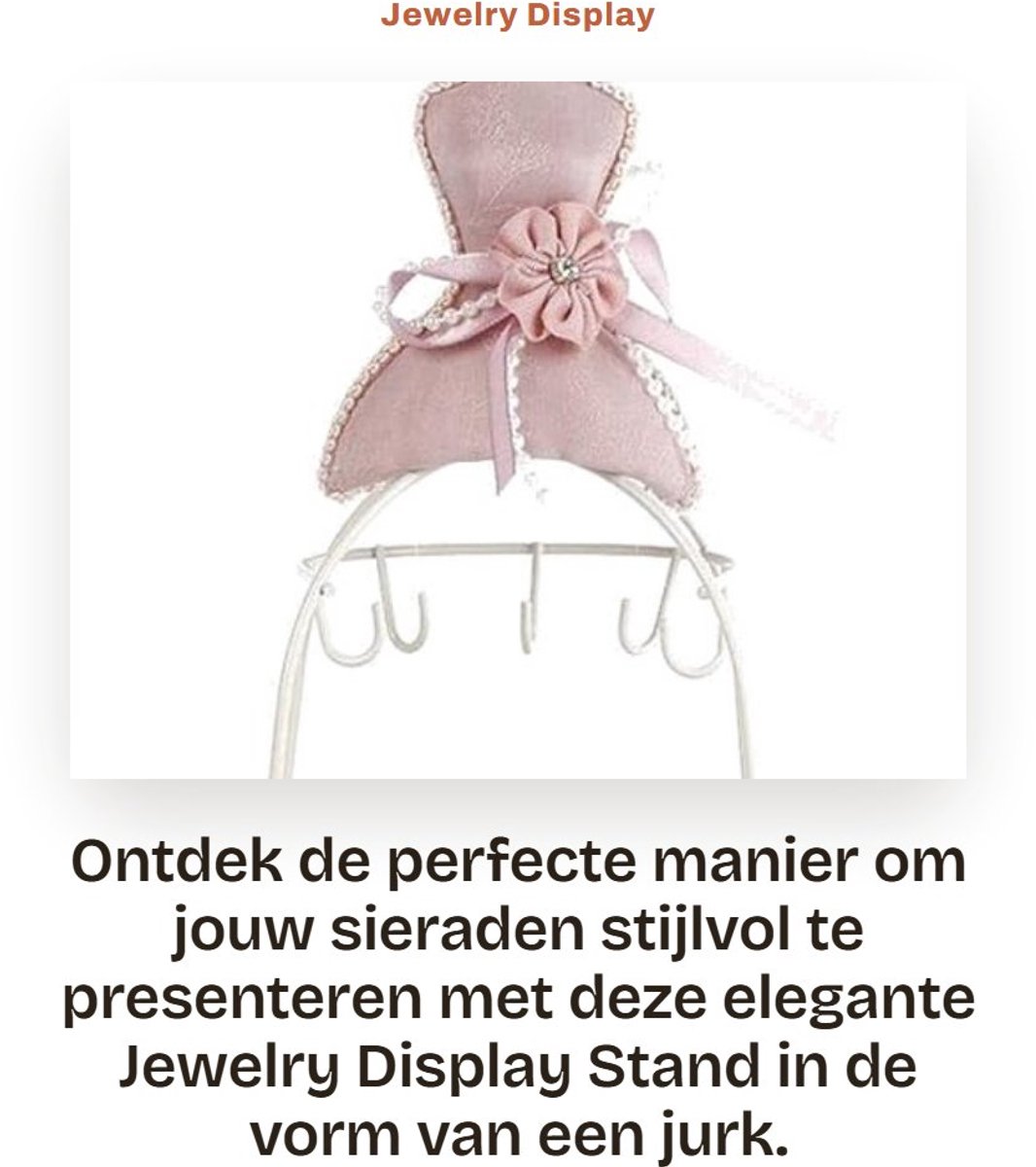 Dailygoods- Sieradenhouder Gloednieuw - Sieraden Display - Armband Houder - Ringenhouder - Sieradenboom - Hoogwaardige Materialen - Duurzaam - Sieradenrek