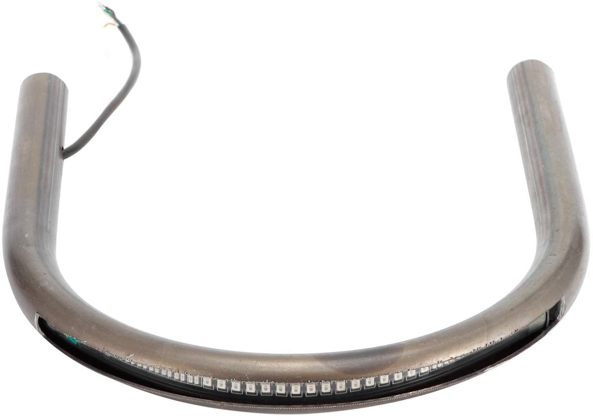 Dailygoods- Achterbankbeugel met lus - Geschikt voor Cafe Racer-stijl - Platte buis - Inclusief remlicht - Richtingaanwijzerlicht - Duurzaam ontwerp - Motorsteun
