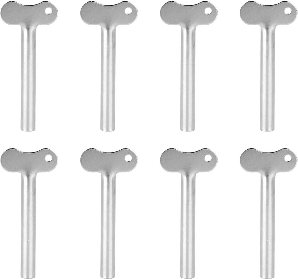 Dailygoods- Buisknijper Roestvrij Staal - 8 Stuks - Tandpasta/Crème/Verf Knijper - Sleuteldispenser - Waterdicht - Eenvoudig te Gebruiken - Tandpastaknijper