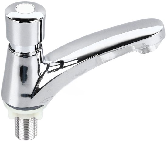 Foto: Dailygoods waterkraan drukknop waterbesparende wastafelkraan timerfunctie automatische uitschakeling geschikt voor badkamer toilet eenvoudig te gebruiken
