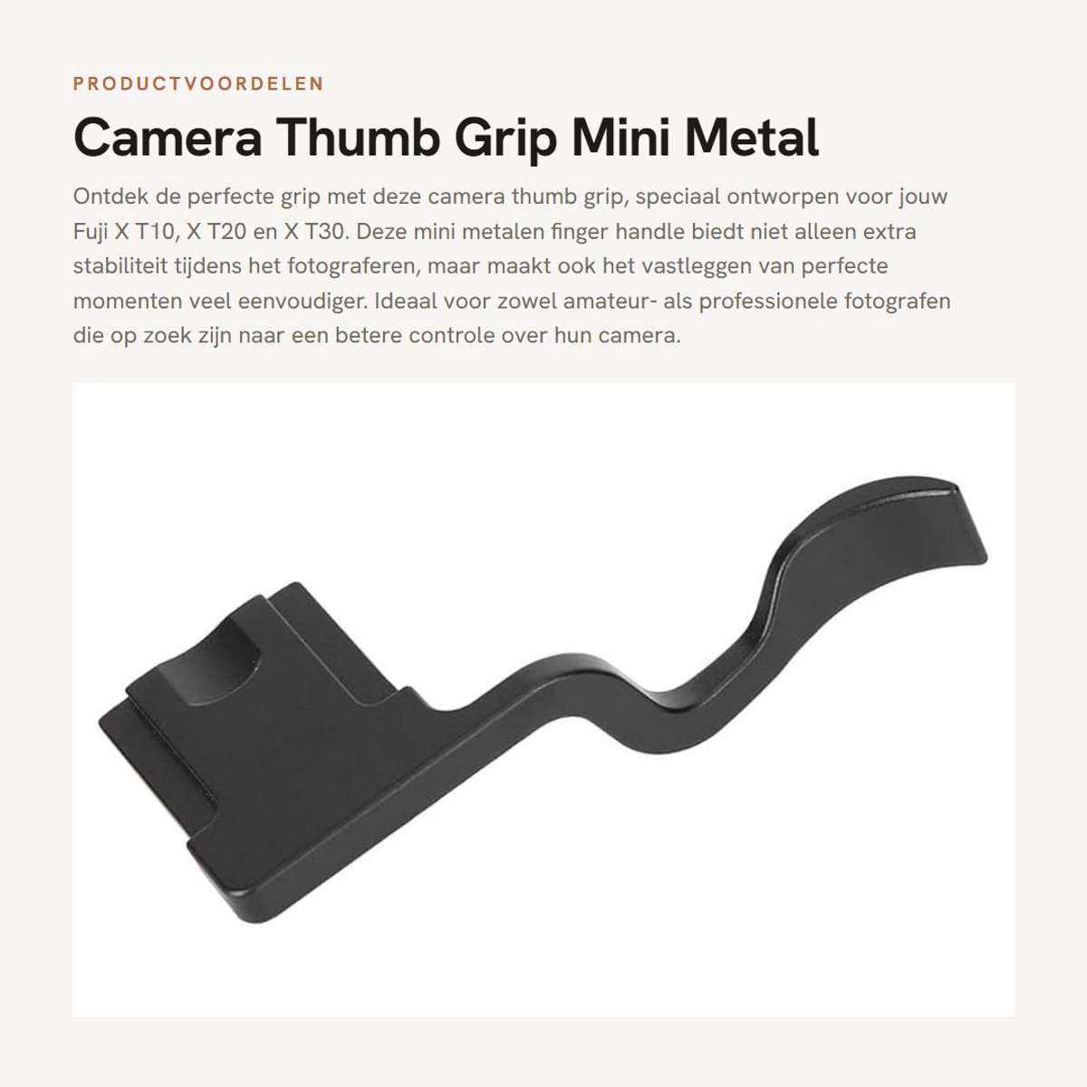 Dailygoods- Thumb Grip Schokbestendig - Thumb Grip Nintendo Switch - Thumb Grip PS5 - Thumb Grip PS4 - Thumb Grip Xbox - Mini Metaal Beugel - Camera Handgreep