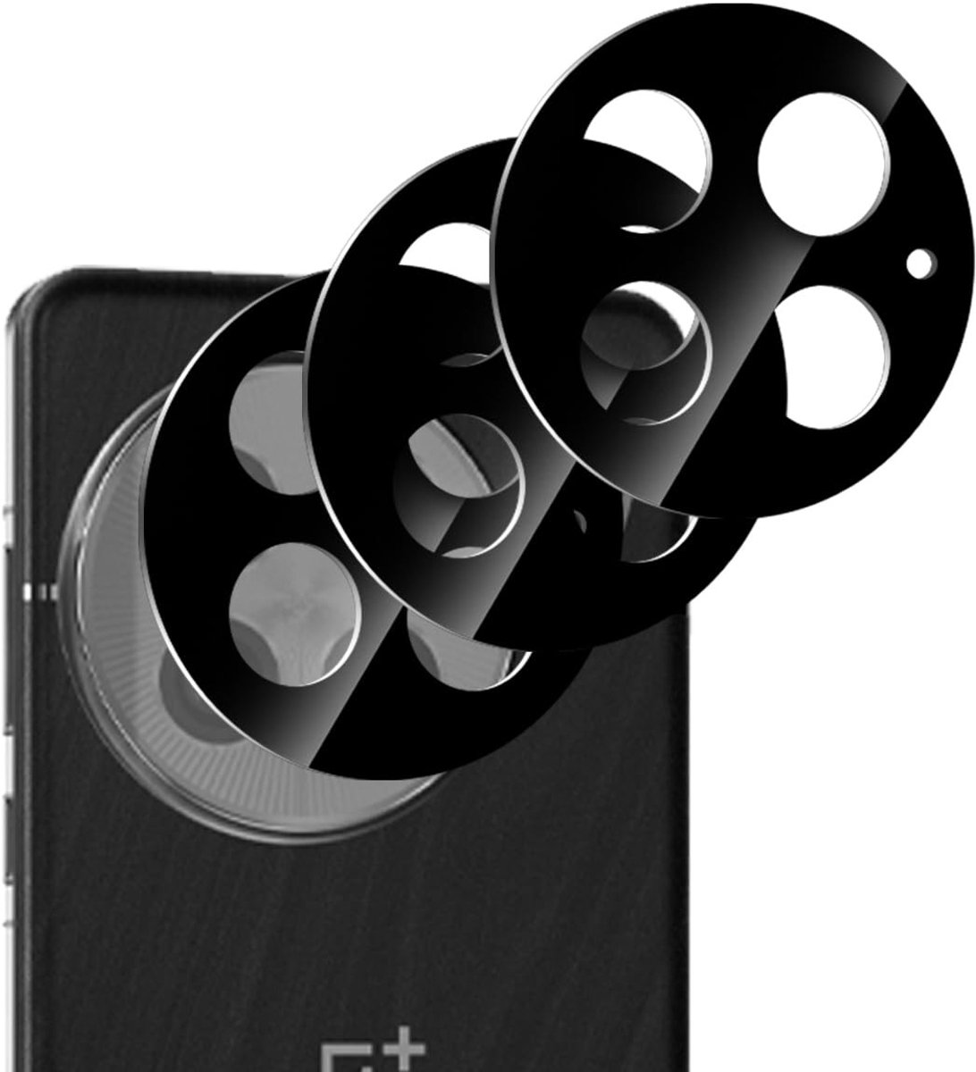 Dailygoods- Cameraglas - 3 Stuks Lensbescherming - Gehard Glas - Anti-kras - Hoge Resolutie - Volledige Afdekking - Compatibel met OnePlus 13